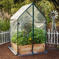 Cedar Raised Garden Bed with Greenhouse Cover - Cheeky Garden