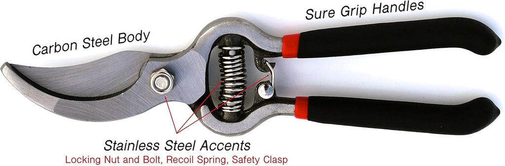 Classic Bypass Pruning Shears Clippers (Black) - Cheeky Garden