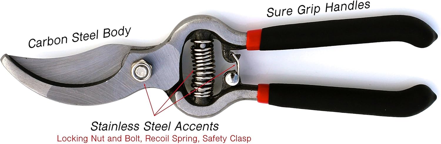 Classic Bypass Pruning Shears Clippers (Black) - Cheeky Garden