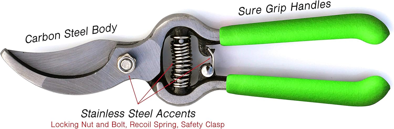 Classic Bypass Pruning Shears Clippers (Green) - Cheeky Garden