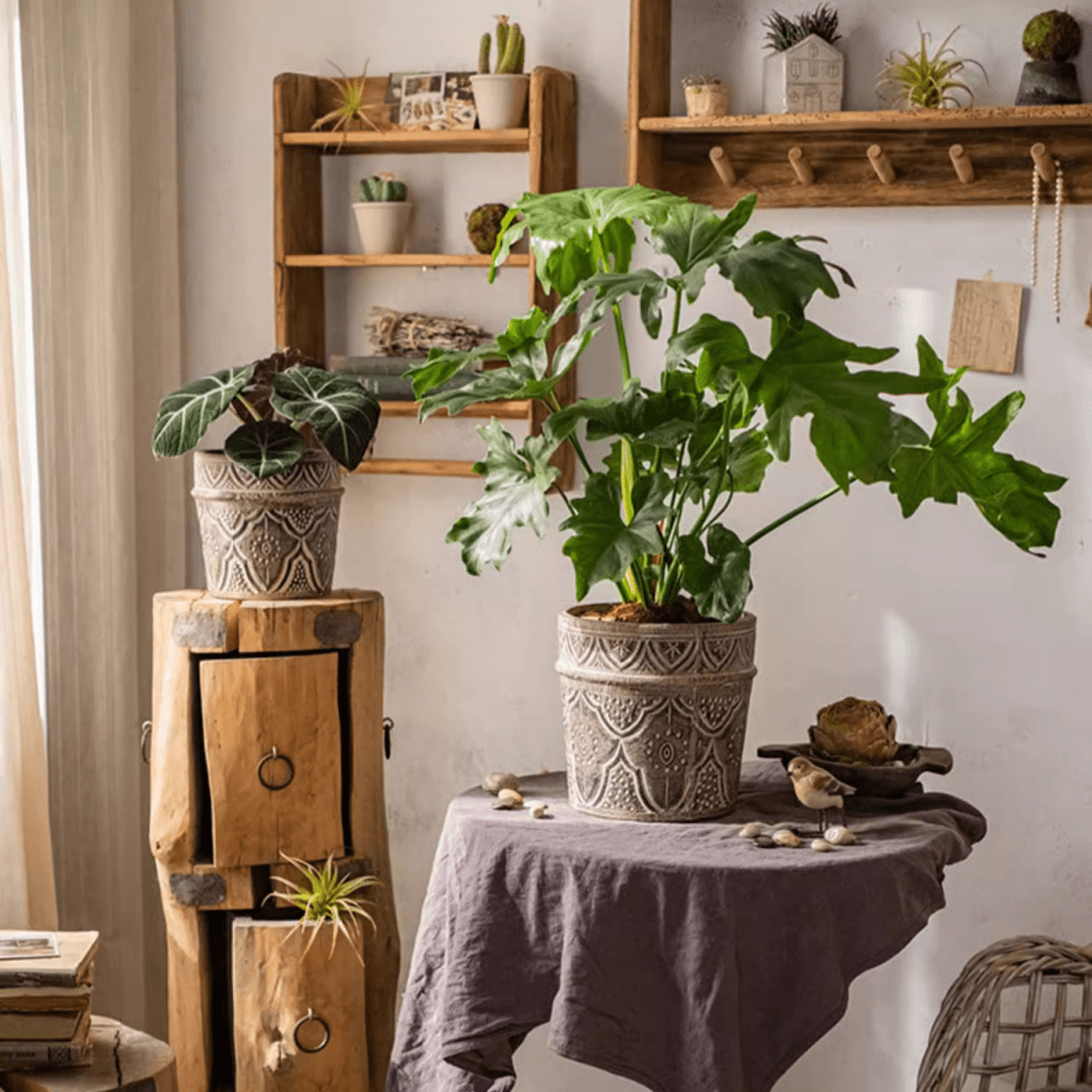 Classic Element Art Planter Clay Flowerpot - Cheeky Garden
