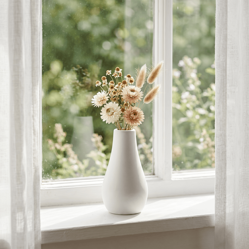Classic Milk Bottle Vase – Gypsum White 5" - Cheeky Garden