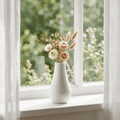 Classic Milk Bottle Vase – Gypsum White 5" - Cheeky Garden