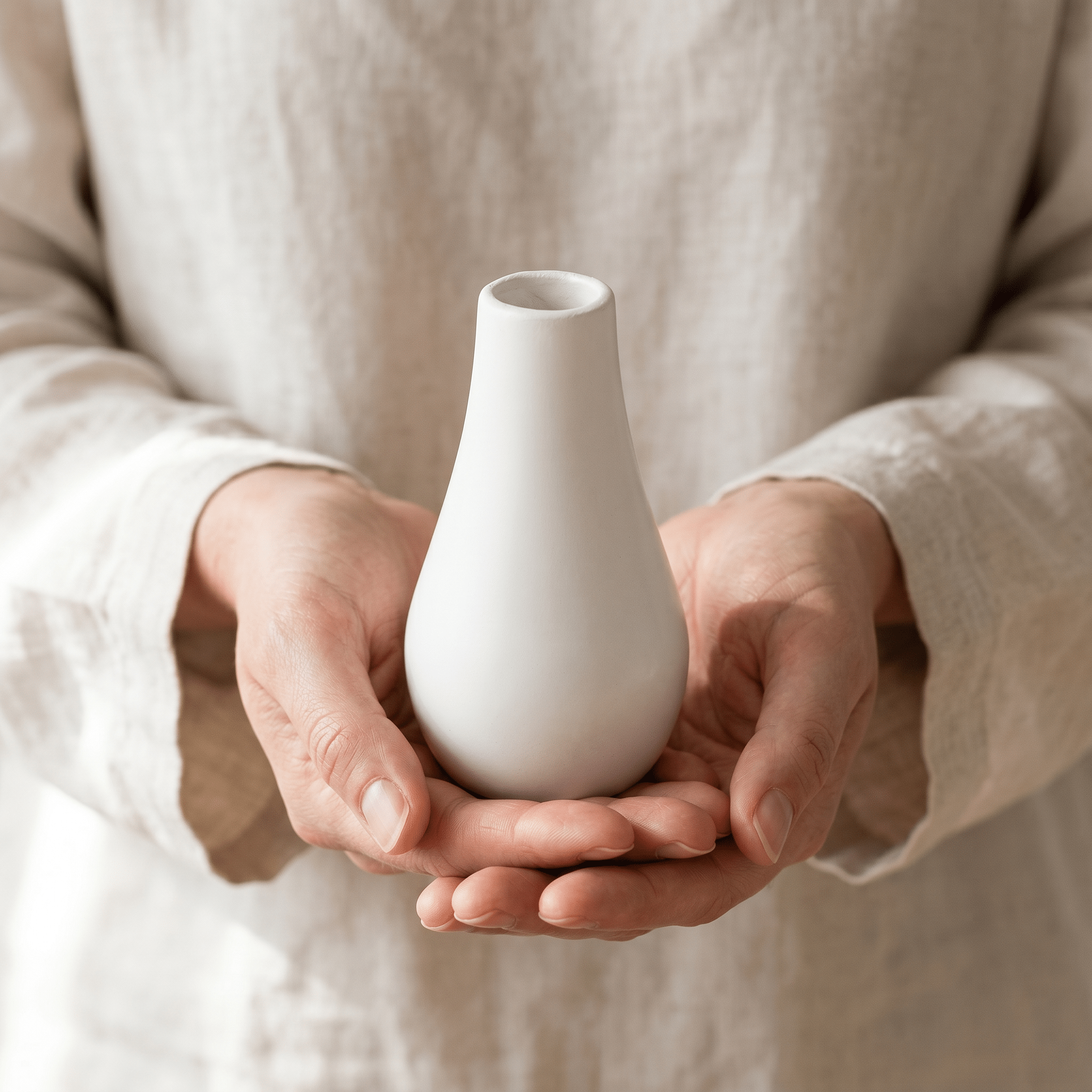 Classic Milk Bottle Vase – Gypsum White 5" - Cheeky Garden