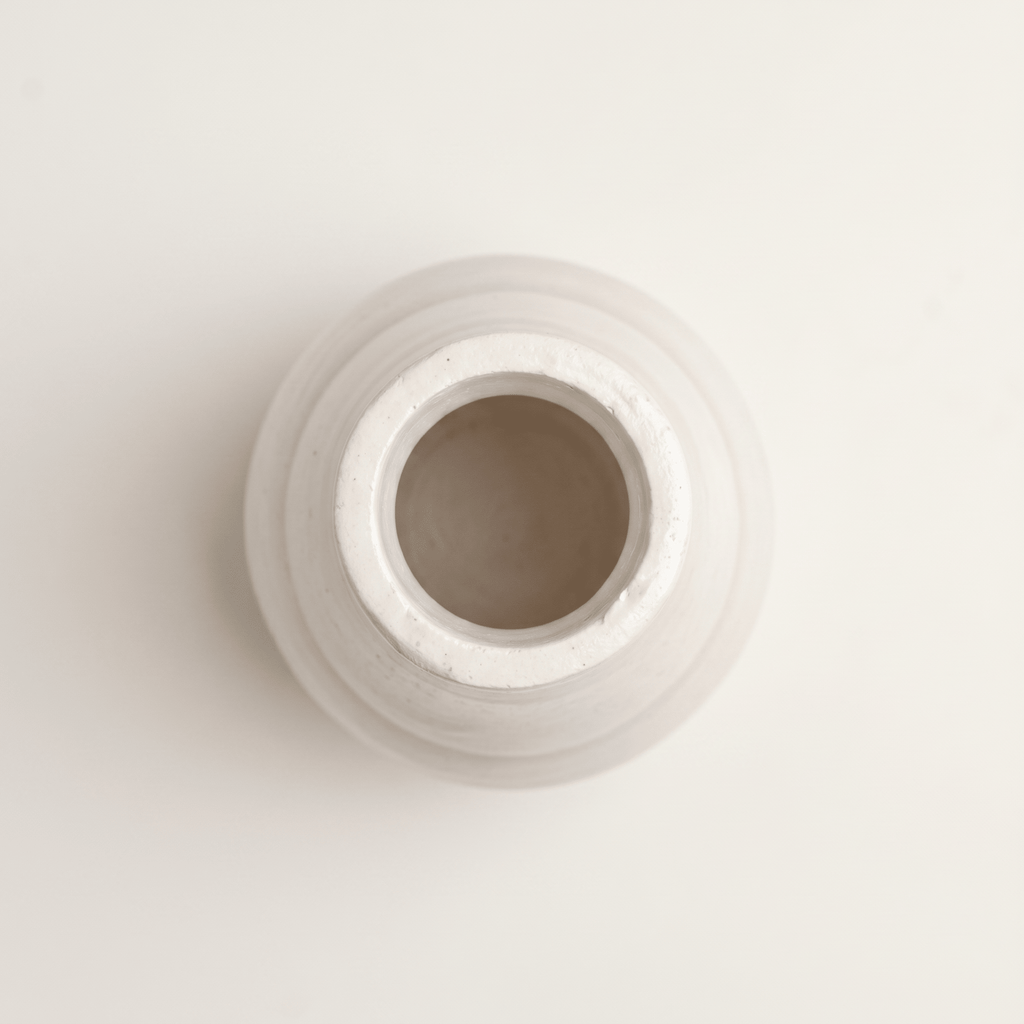 Classic Milk Bottle Vase – Gypsum White 5" - Cheeky Garden