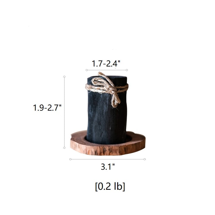 Desktop Charcoal Planter Wood Tray - Cheeky Garden