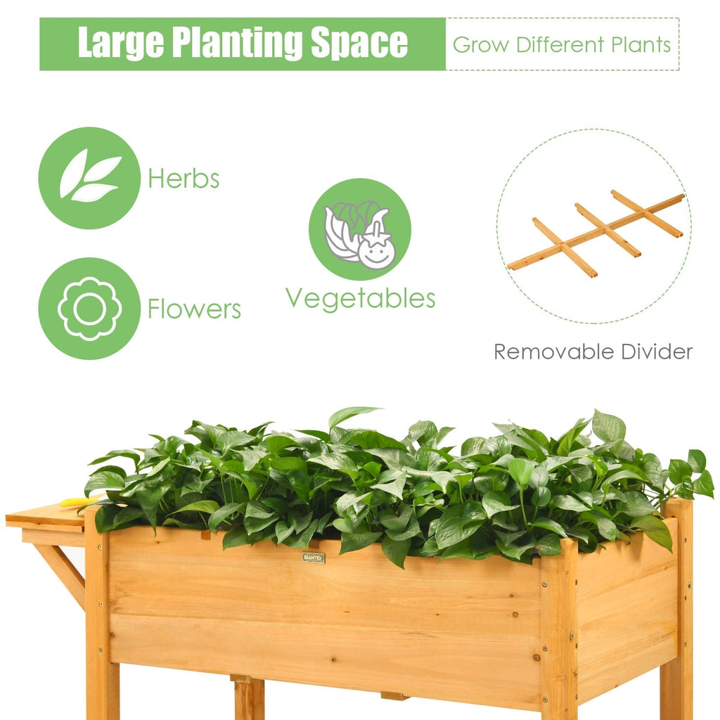 Elevated Planter Box Kit with 8 Grids and Folding Tabletop - Cheeky Garden