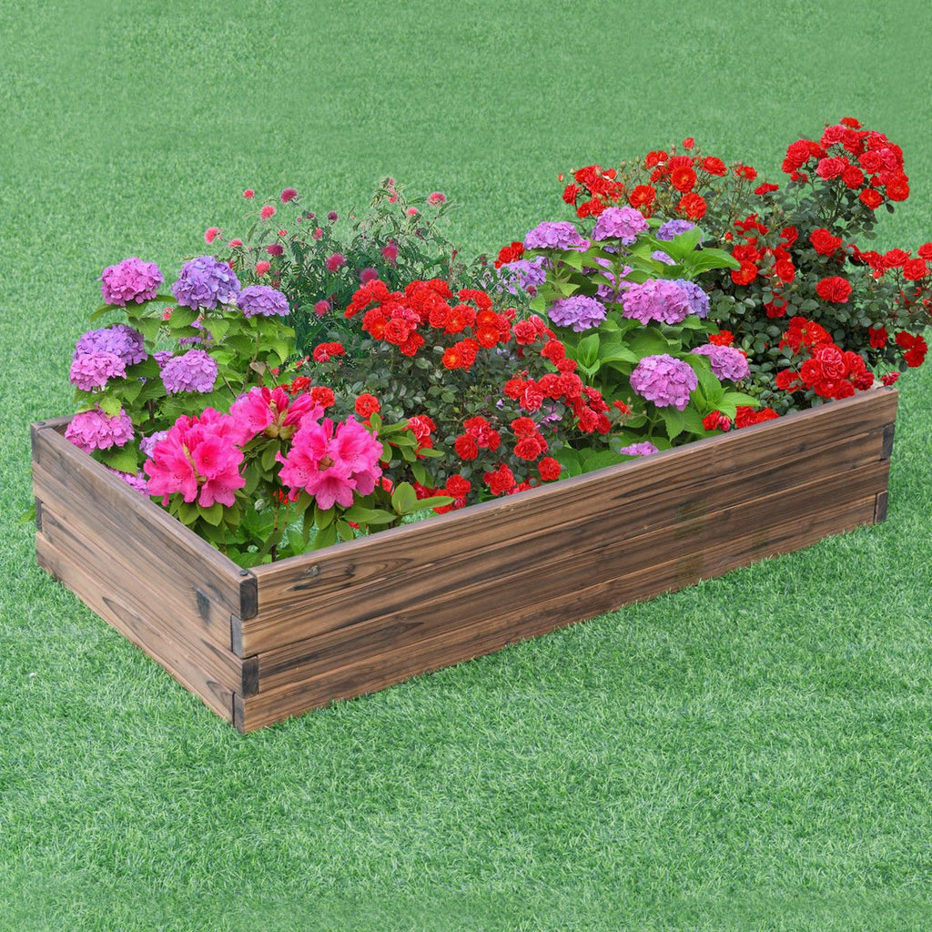 Elevated Wooden Garden Planter Box Bed Kit - Cheeky Garden