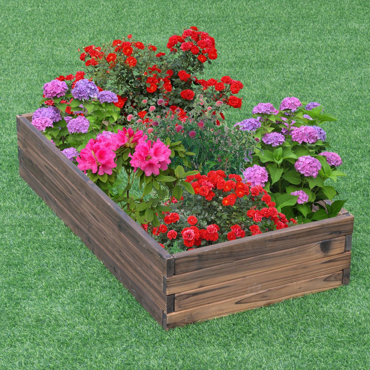 Elevated Wooden Garden Planter Box Bed Kit - Cheeky Garden