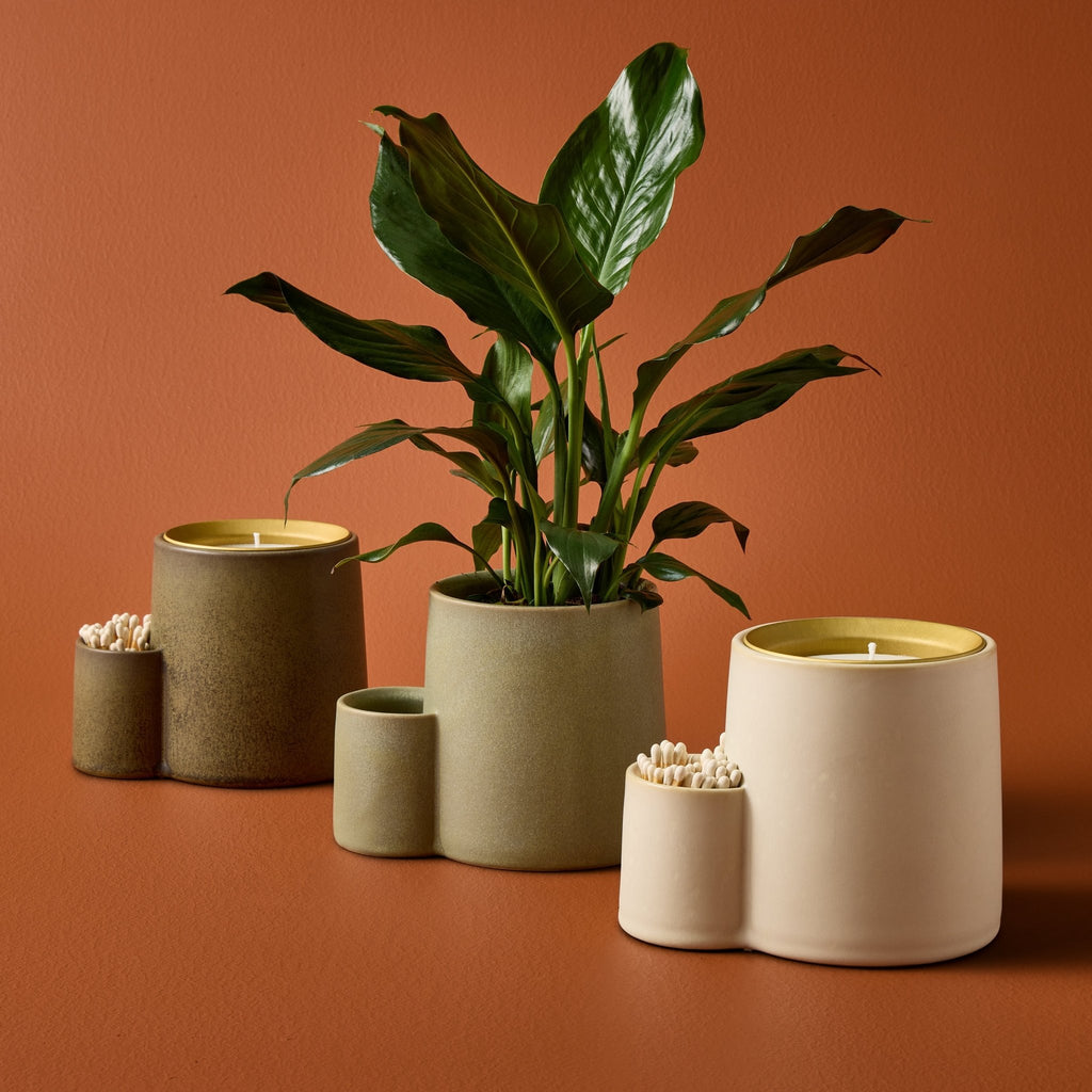Ember Earth Candle + Planter - Cheeky Garden