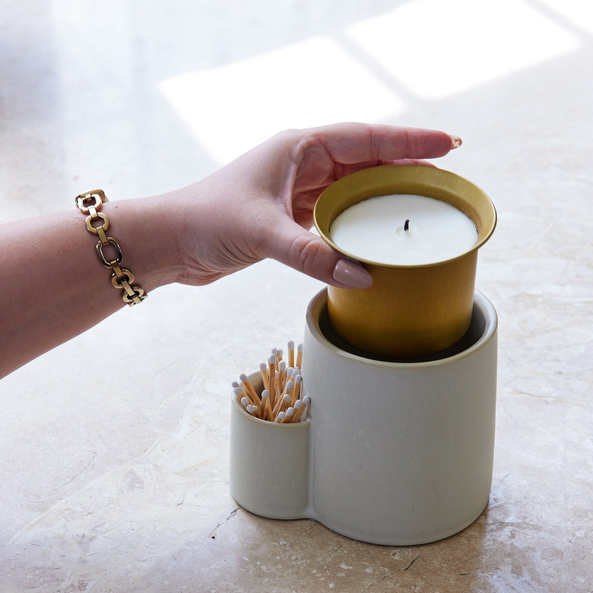 Ember Earth Candle + Planter - Cheeky Garden
