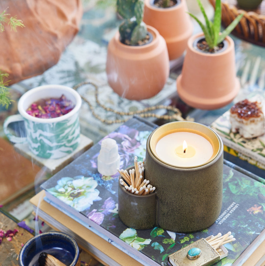 Ember Earth Candle + Planter - Cheeky Garden