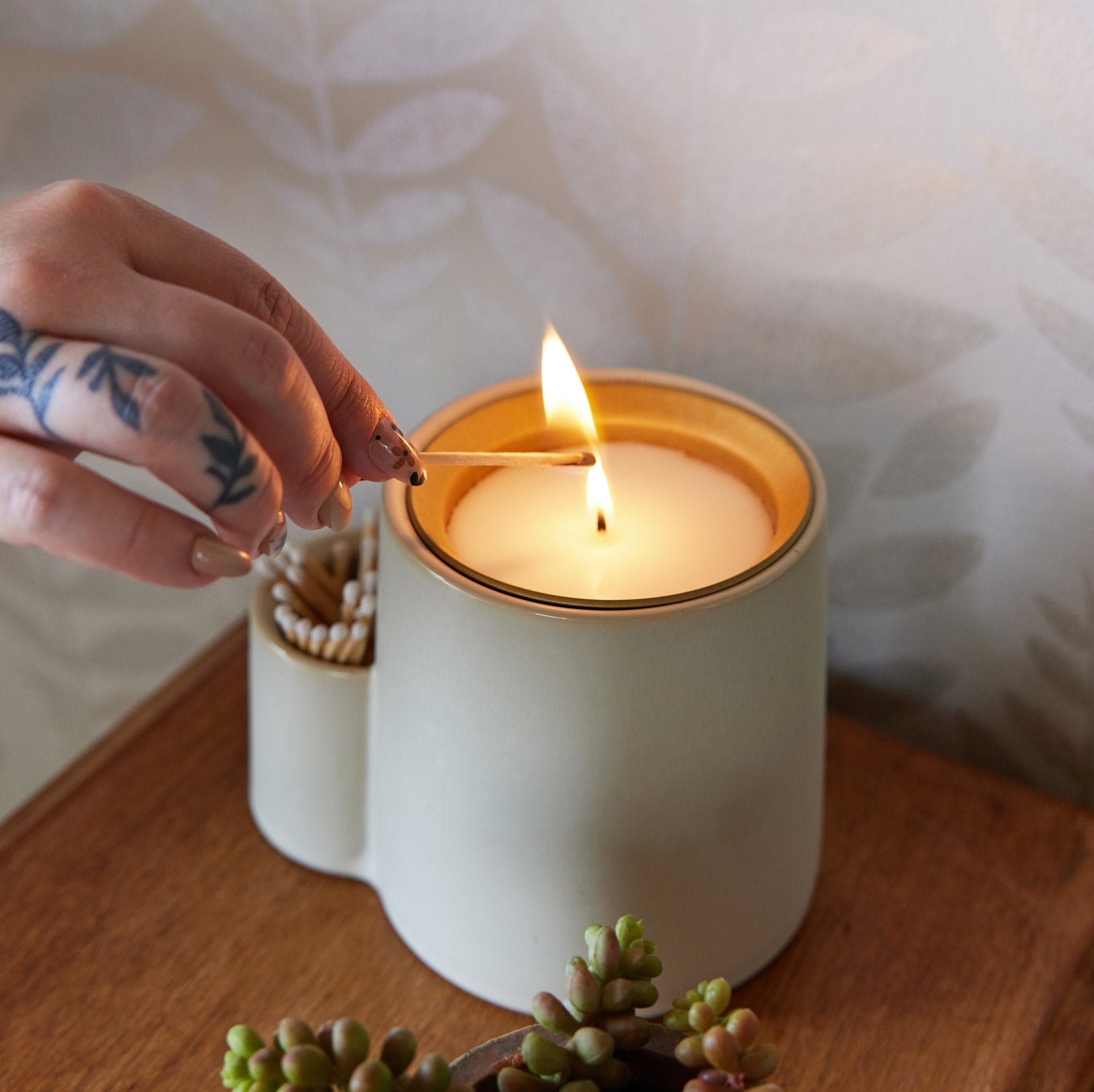 Ember Earth Candle + Planter - Cheeky Garden