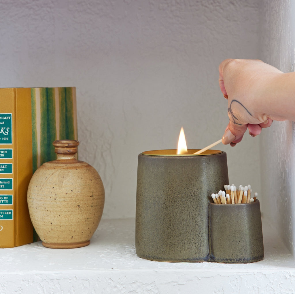 Ember Earth Candle + Planter - Cheeky Garden