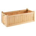 Folding Wooden Raised Garden Bed with Removable Bottom for Herbs Fruits Flowers - Cheeky Garden