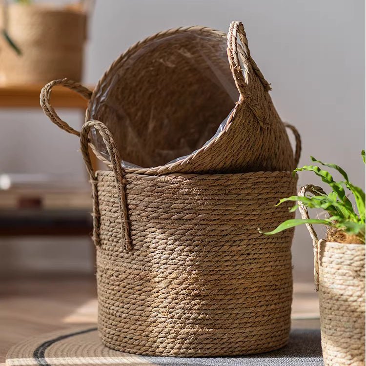 French Country Woven Planter Basket - Cheeky Garden