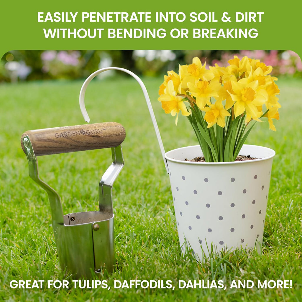 Garden Planting Set - Includes Classic Trowel, Transplanter, Bulb Planter - Cheeky Garden