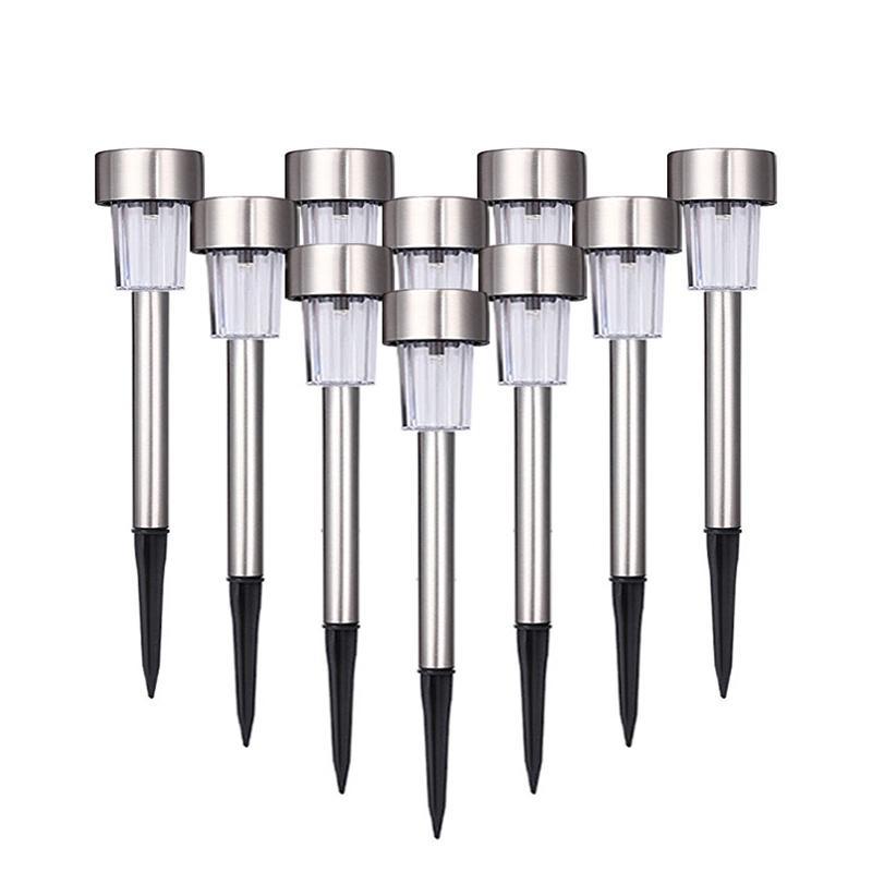 Garden Premium LED Solar Luxury Stainless Steel Lights For Yard Pathway Walkway More Pieces Outdoor - Cheeky Garden