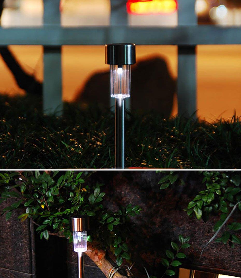 Garden Premium LED Solar Luxury Stainless Steel Lights For Yard Pathway Walkway More Pieces Outdoor - Cheeky Garden