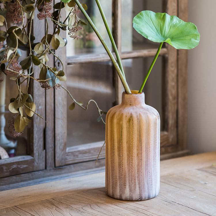 Glass Vase Hand Blown Frosted Art Glass - Cheeky Garden