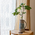 Gray Blue Handpainted Terracotta Table Vase - Cheeky Garden