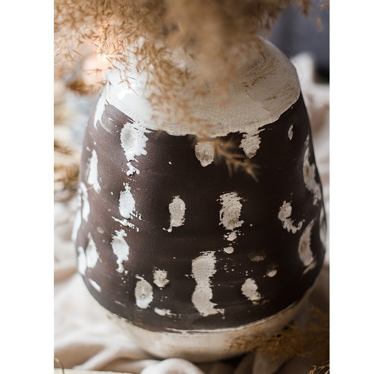 Handcrafted Ceramic Pottery Vase Brown - Cheeky Garden