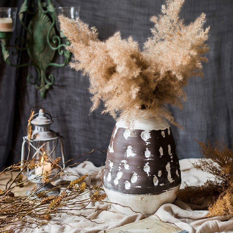 Handcrafted Ceramic Pottery Vase Brown - Cheeky Garden