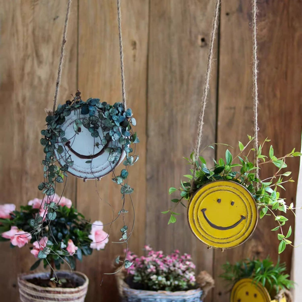 Happy Face Hanging Planter - Cheeky Garden