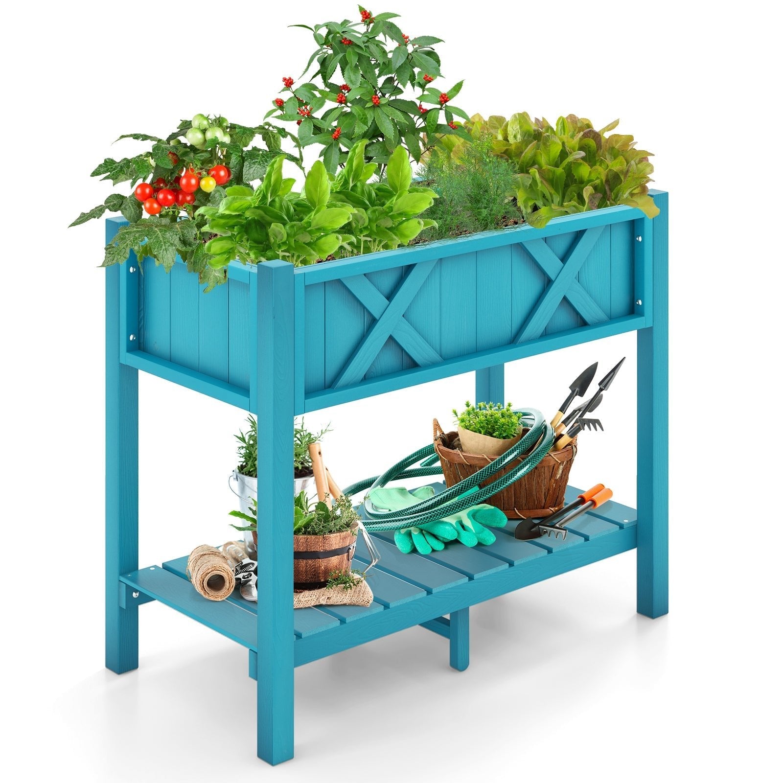HIPS Raised Garden Bed Poly Wood Elevated Planter Box - Cheeky Garden