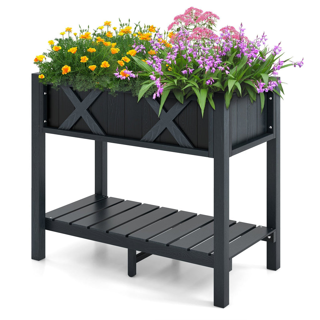 HIPS Raised Garden Bed Poly Wood Elevated Planter Box - Cheeky Garden