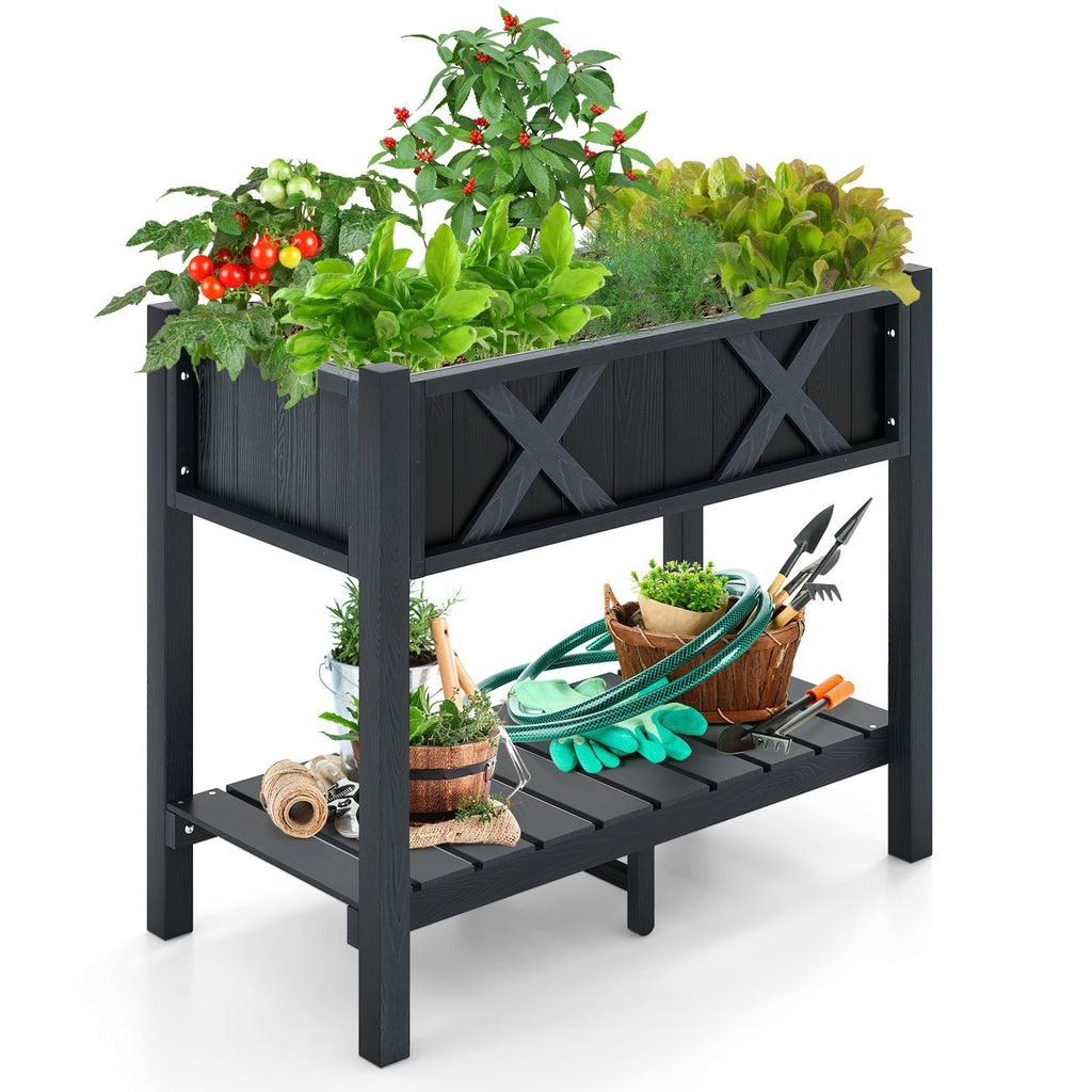 HIPS Raised Garden Bed Poly Wood Elevated Planter Box - Cheeky Garden