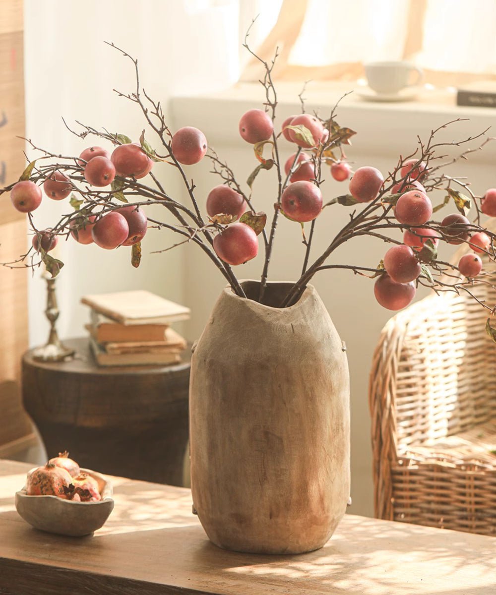 Homestead Solid Wood Décor Vase - Cheeky Garden