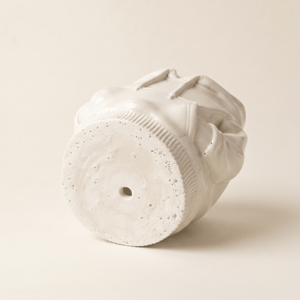 Hoodie Sweatshirt Planter – Gypsum White 4" - Cheeky Garden
