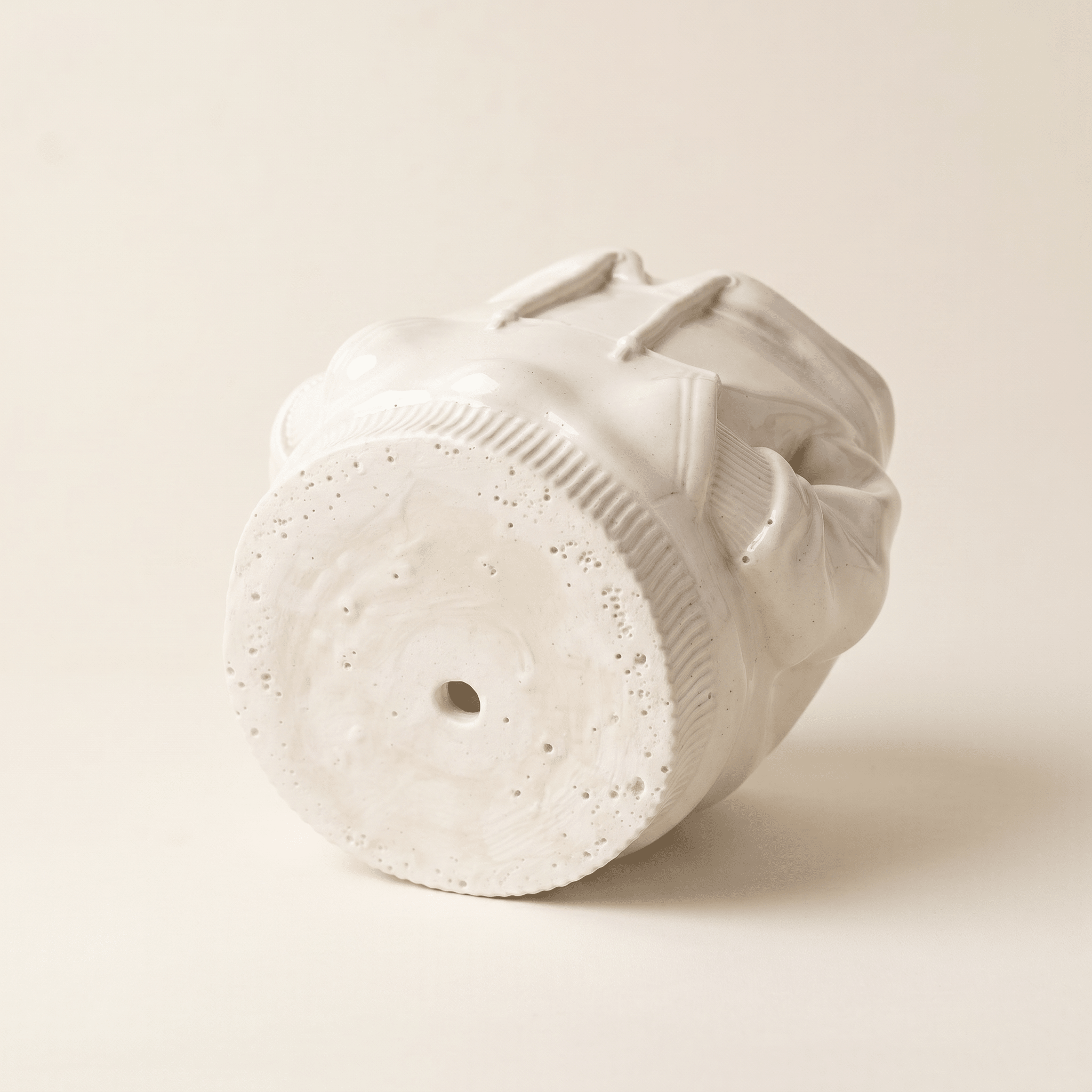 Hoodie Sweatshirt Planter – Gypsum White 4" - Cheeky Garden