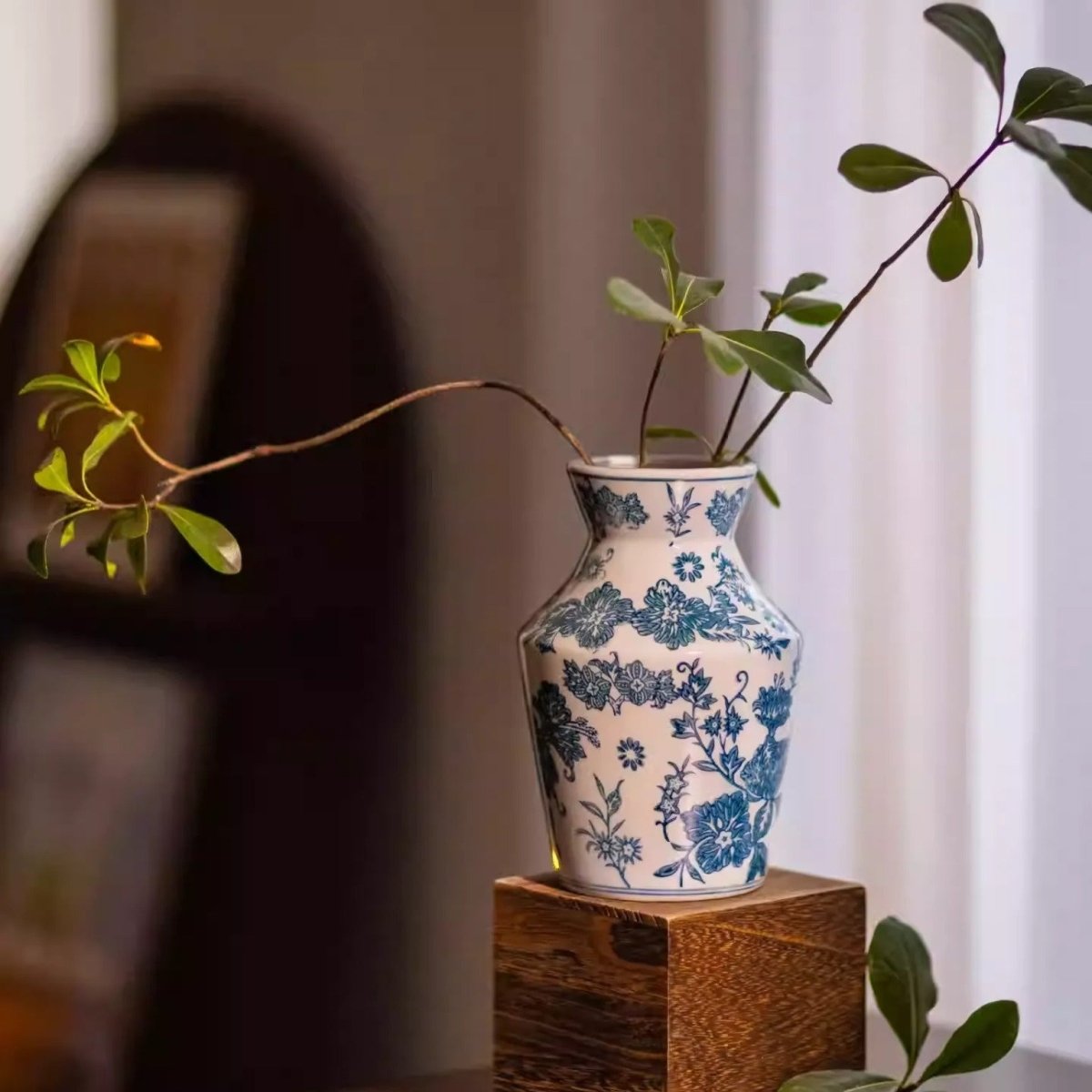 Indigo Porcelain Vase - Cheeky Garden