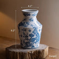 Indigo Porcelain Vase - Cheeky Garden
