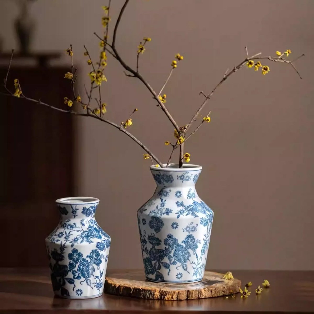 Indigo Porcelain Vase - Cheeky Garden