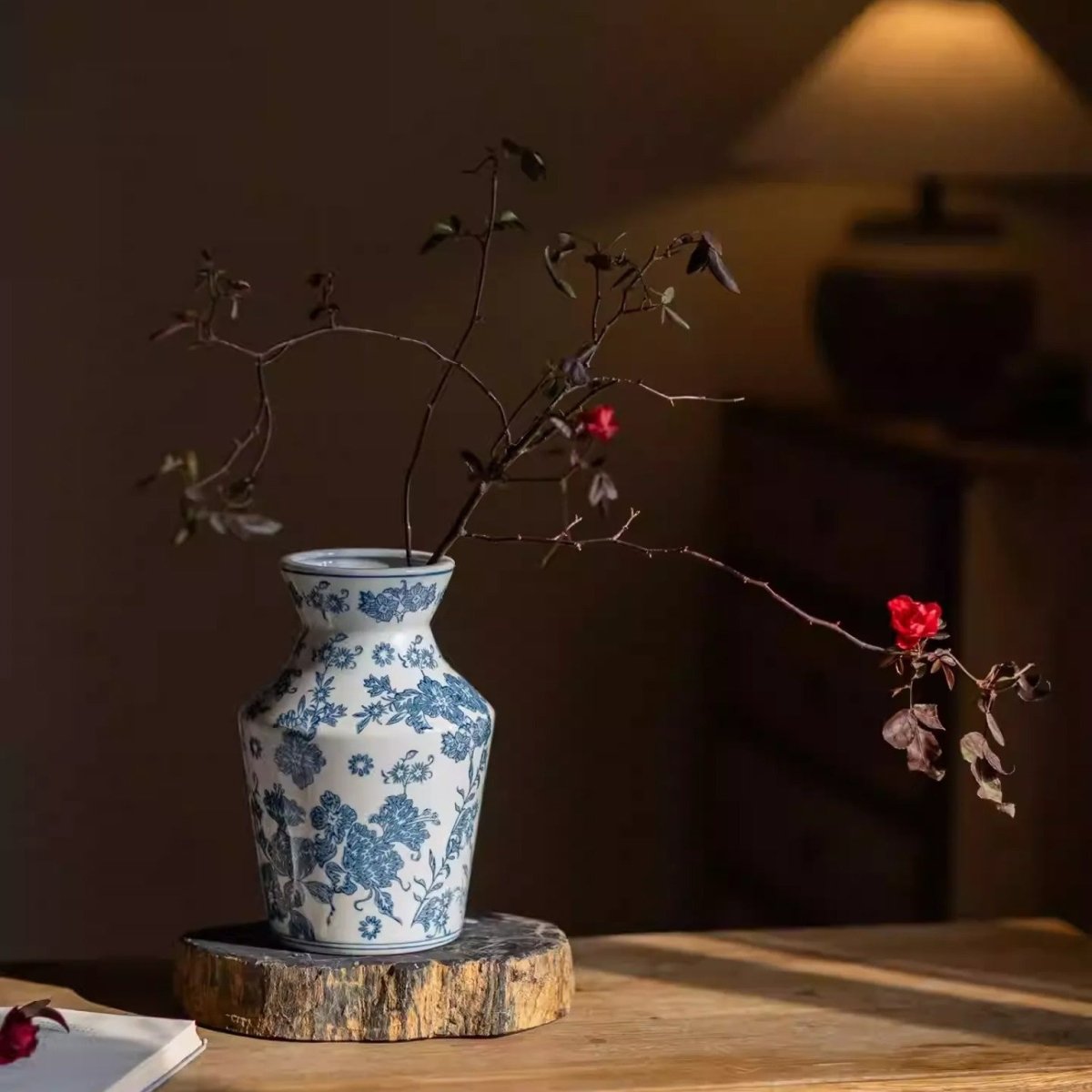 Indigo Porcelain Vase - Cheeky Garden