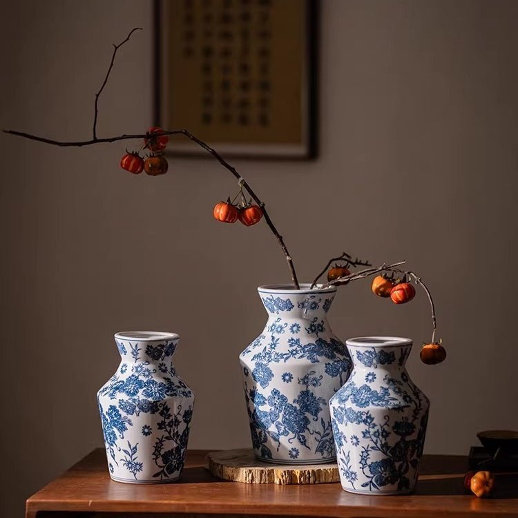 Indigo Porcelain Vase - Cheeky Garden
