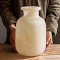 Large Matte Frosted Glass Vase - Cheeky Garden