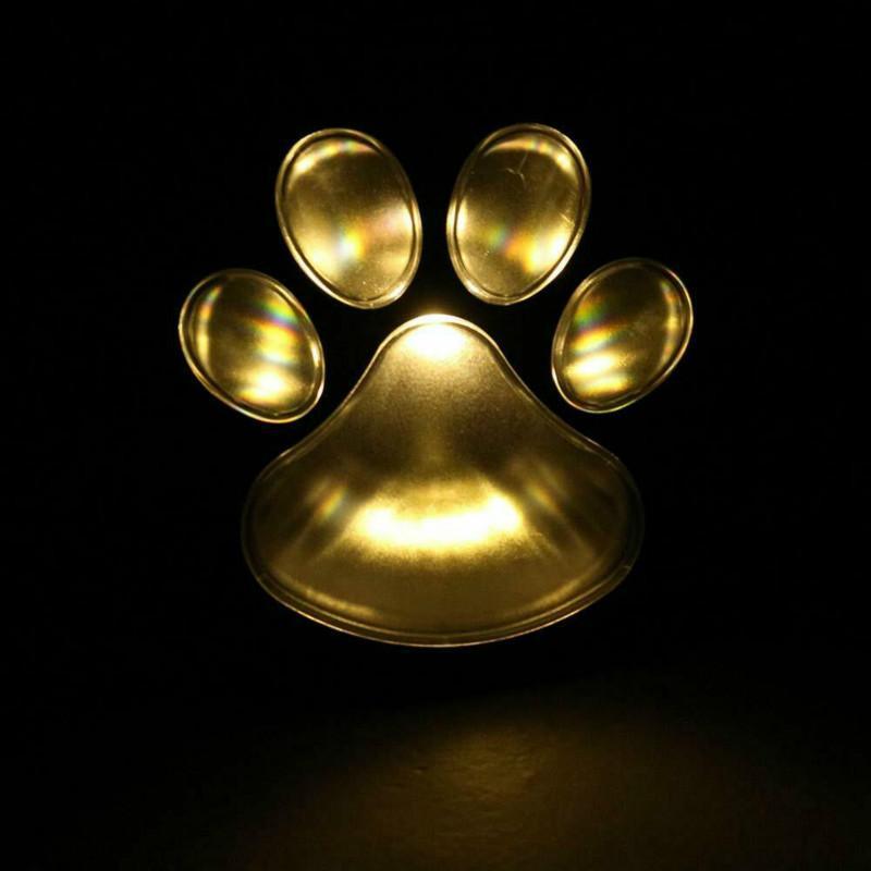 LED Solar Waterproof Cat Dog Animal Paw Shape Lights For Garden Yard Pathway Animal Lover - Cheeky Garden
