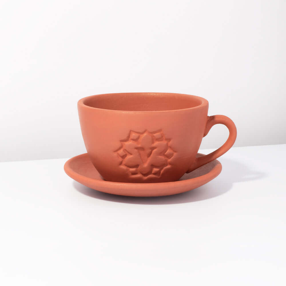 Lyfe Teacup Terracotta Signature Planter – Empty - Cheeky Garden