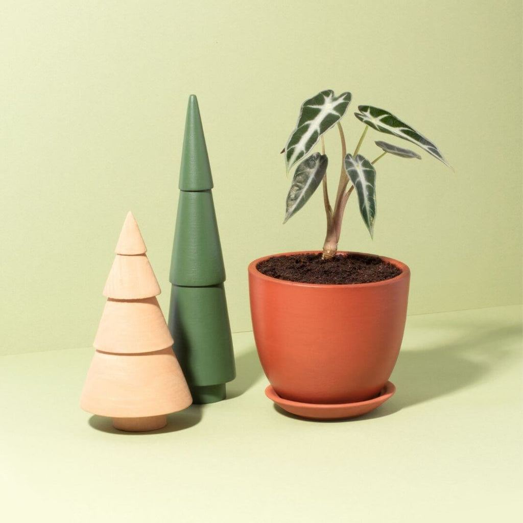 Marie Oval Terracotta Minimalist Planter – Empty - Cheeky Garden