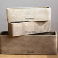 Modern Rectangular Textured Planter - Cheeky Garden