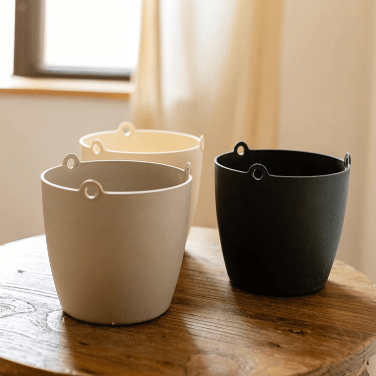 Modern Resin Hanging Planter for Artificial Plants - Cheeky Garden