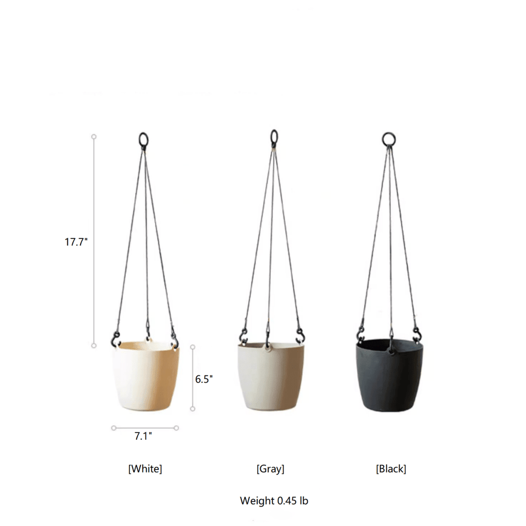 Modern Resin Hanging Planter for Artificial Plants - Cheeky Garden