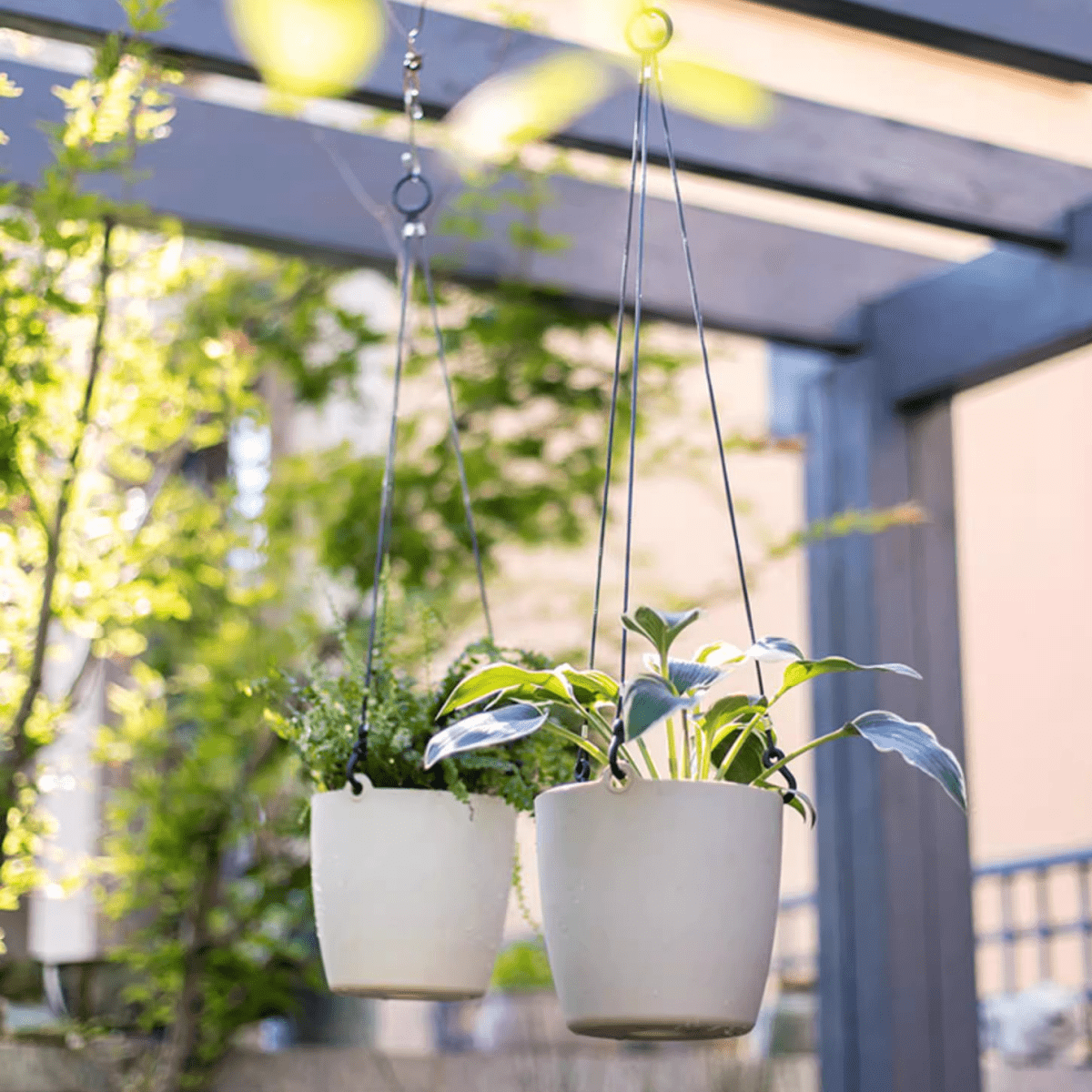 Modern Resin Hanging Planter for Artificial Plants - Cheeky Garden