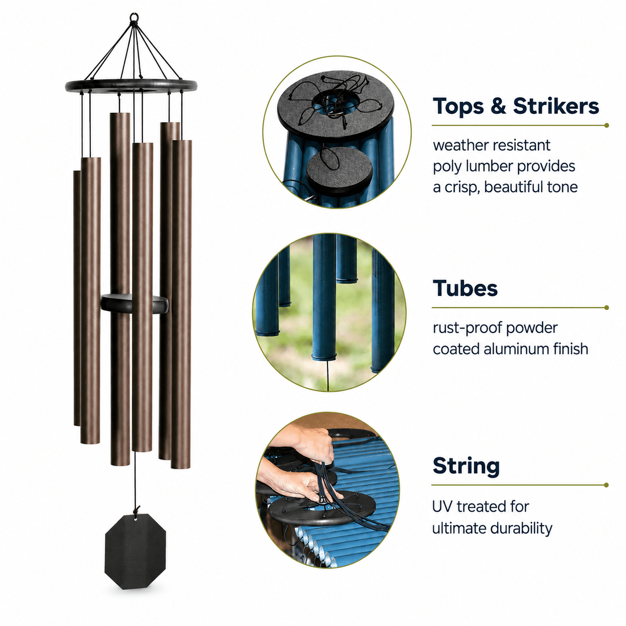 Mountain Reflections Wind Chimes - Cheeky Garden
