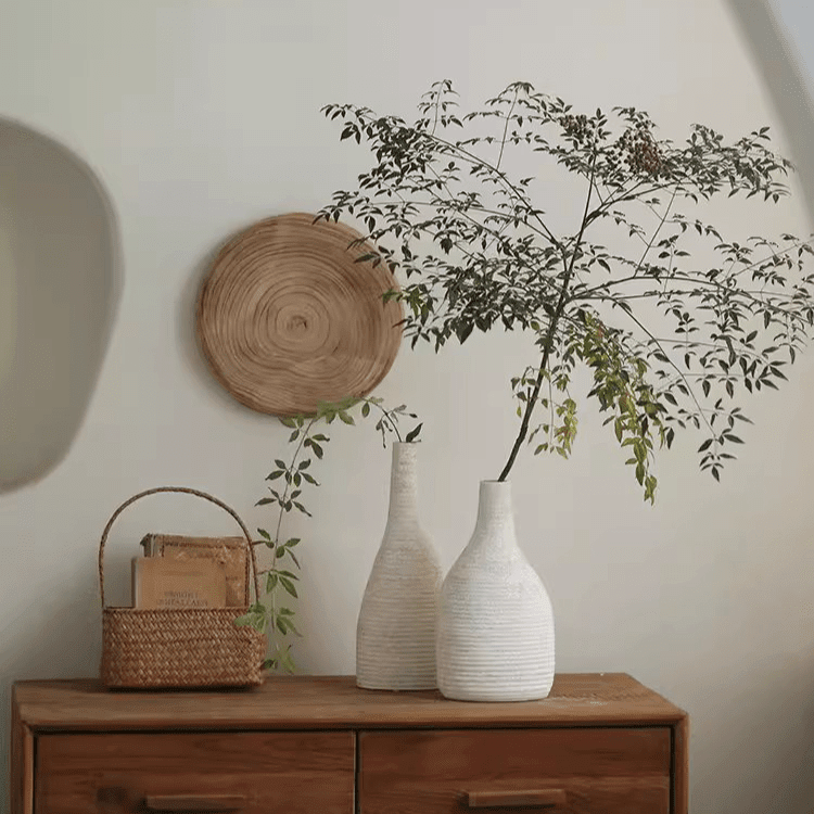Narrow Neck Vase in White - Cheeky Garden