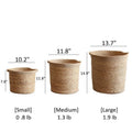 Natural Cylinder Storage and Planter Basket - Cheeky Garden